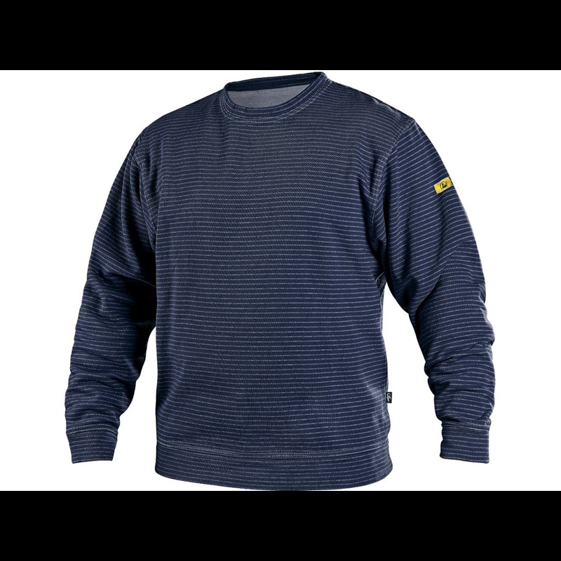 Sweatshirt CXS DENALI, antistatic and ESD, dark blue