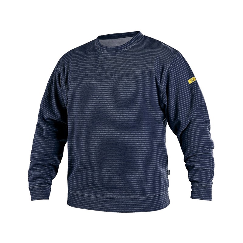 Sweatshirt CXS DENALI, antistatic and ESD, dark blue