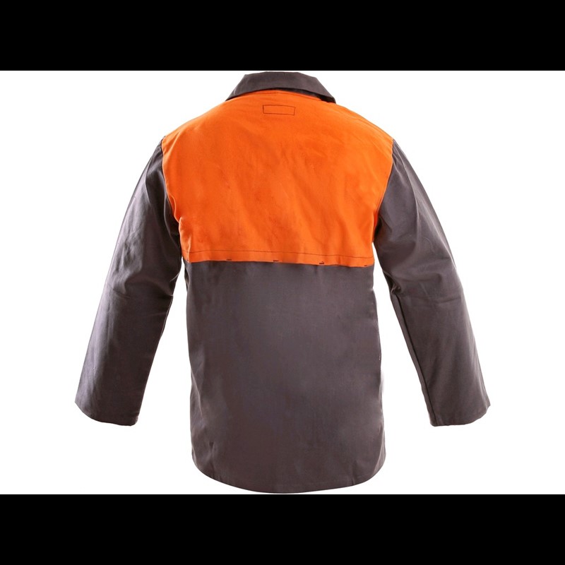 Varilska jakna MOFOS, moška, za varjenje, sivo-oranžna
