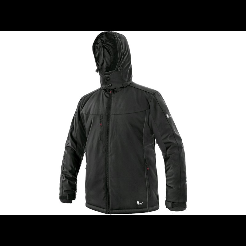 Podložena softshell jakna VEGAS, zimska, moška, črna