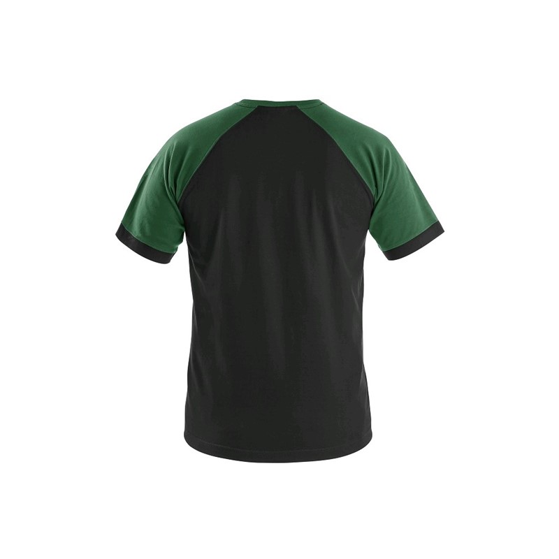 Majica OLIVER, s kratkimi rokavi, črno-zelena