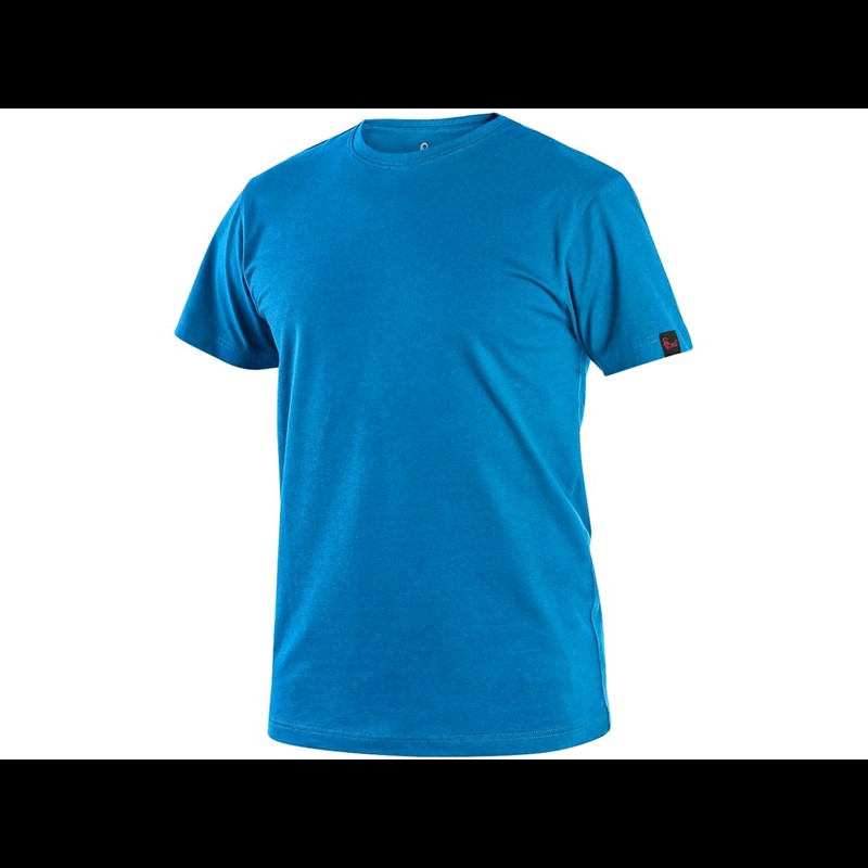 T-shirt CXS NOLAN, short sleeve, azure blue