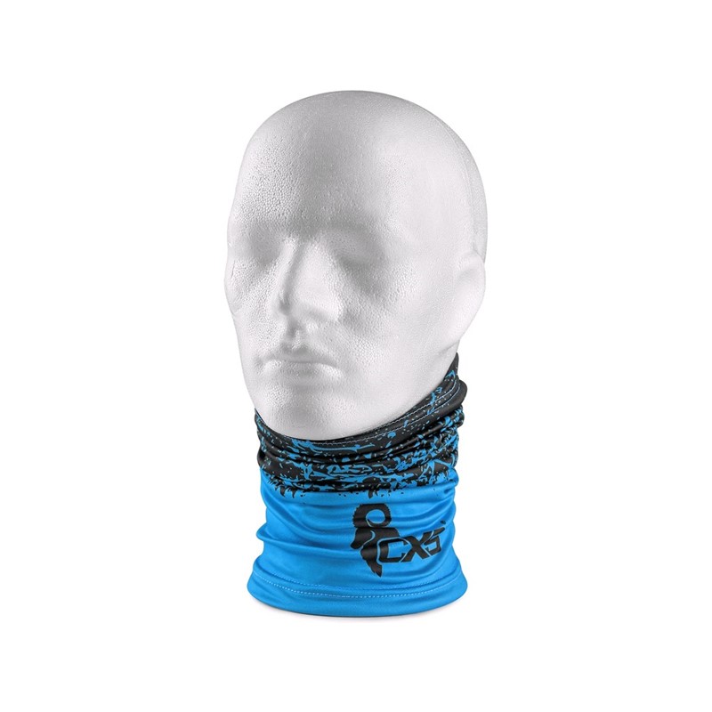 Multifunctional tubular scarf CXS LORY, 23x45, black - blue