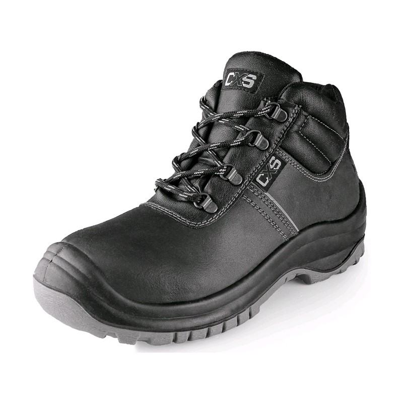 Delovni čevlji - delovni gležnjarji SAFETY STEEL MANGAN O2, črna