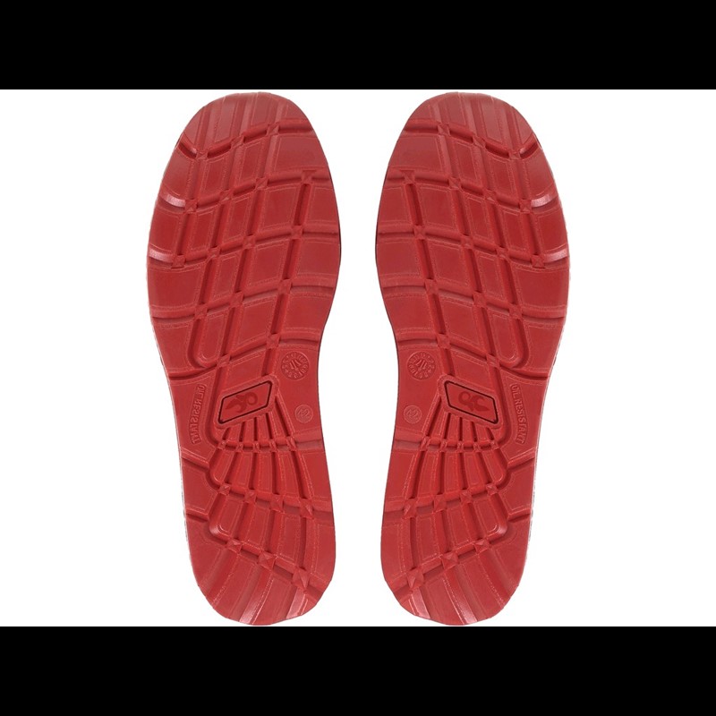 Nizki delovni čevlji CXS ISLAND SYROS O1 ESD, črno-rdeči
