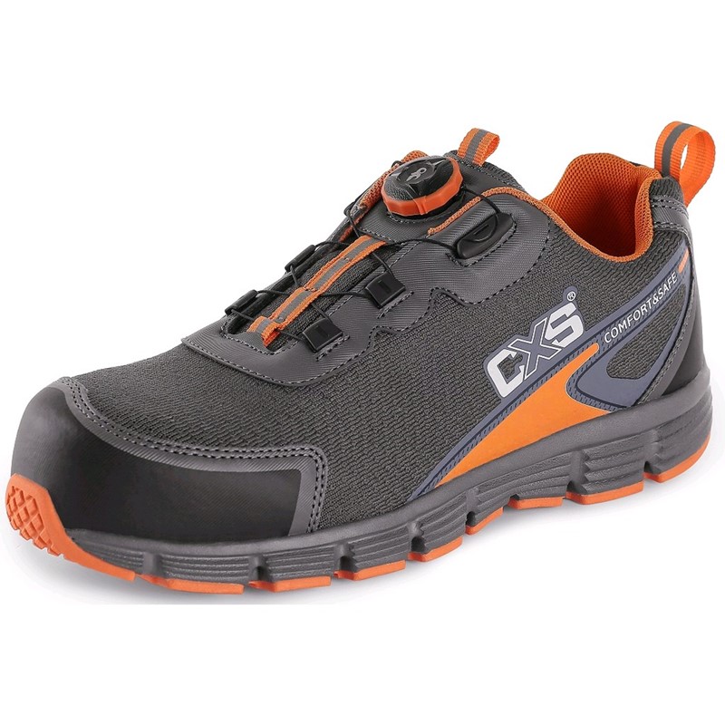 Nizki delovni čevlji CXS ISLAND NAVASSA S1P, sivo-oranžni