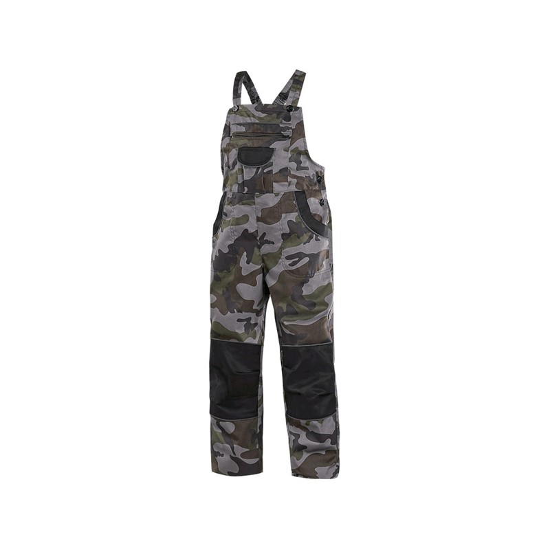 Trousers with bib CXS CAMO, children's