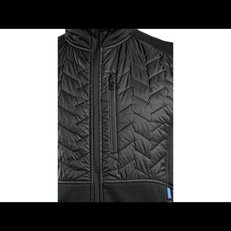 Vest CXS LEONIS, black with HV blue/red accessories, size 3XL